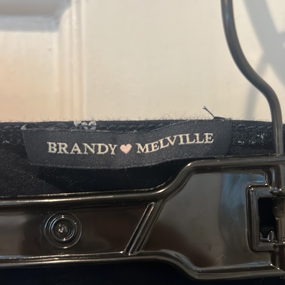 Brandy Melville Navy Blue Floral Long Sleeve Tie Front Coco Wrap Top One Size - Picture 6 of 6